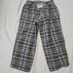Mul berribush boys size 2T Green Plaid Pajama pants #021